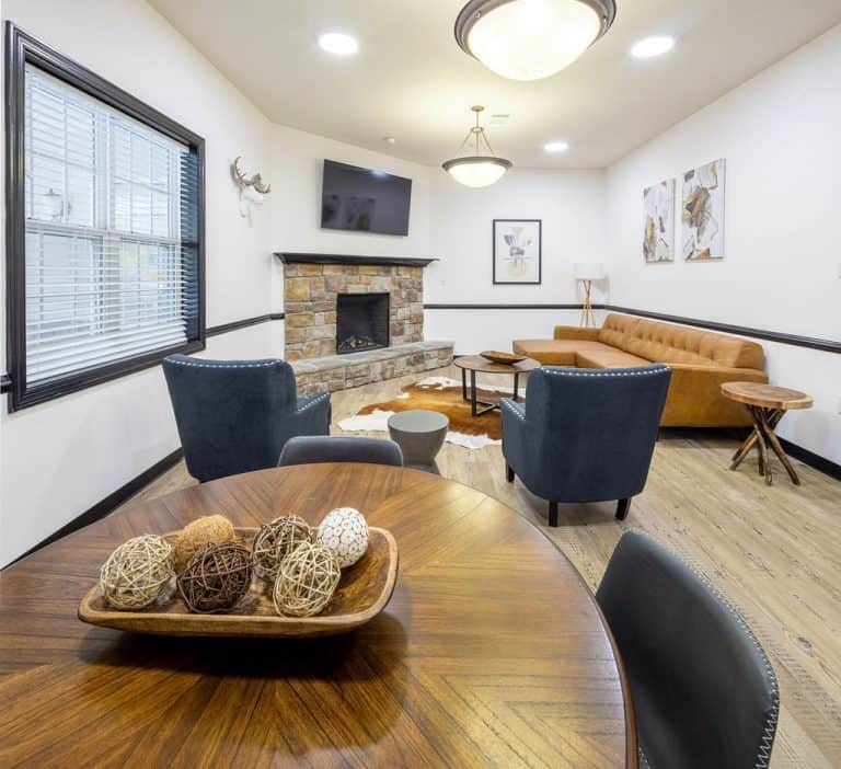 Interior of a sober living drug rehab facility