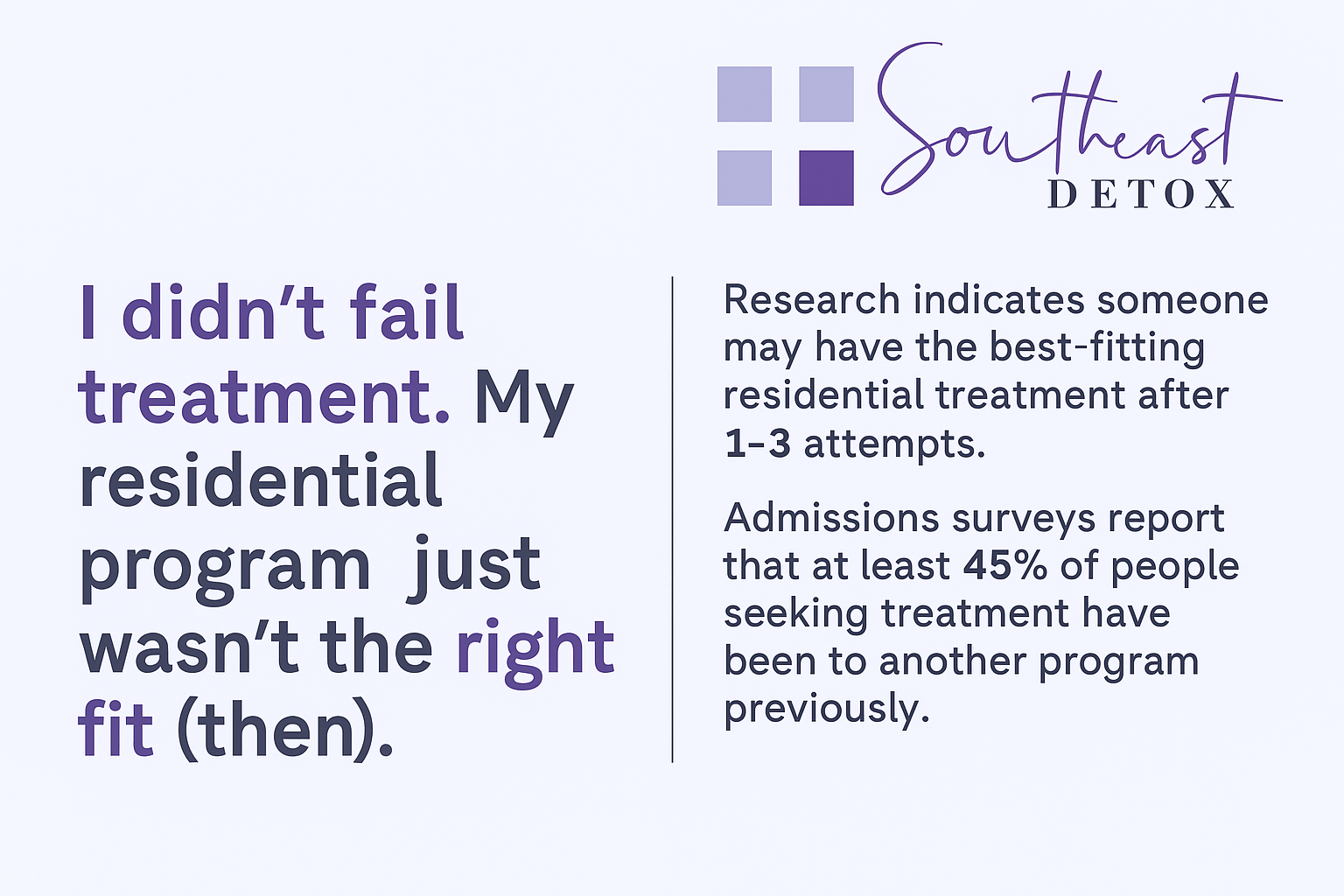 Why Residential Treatment Didn’t Work