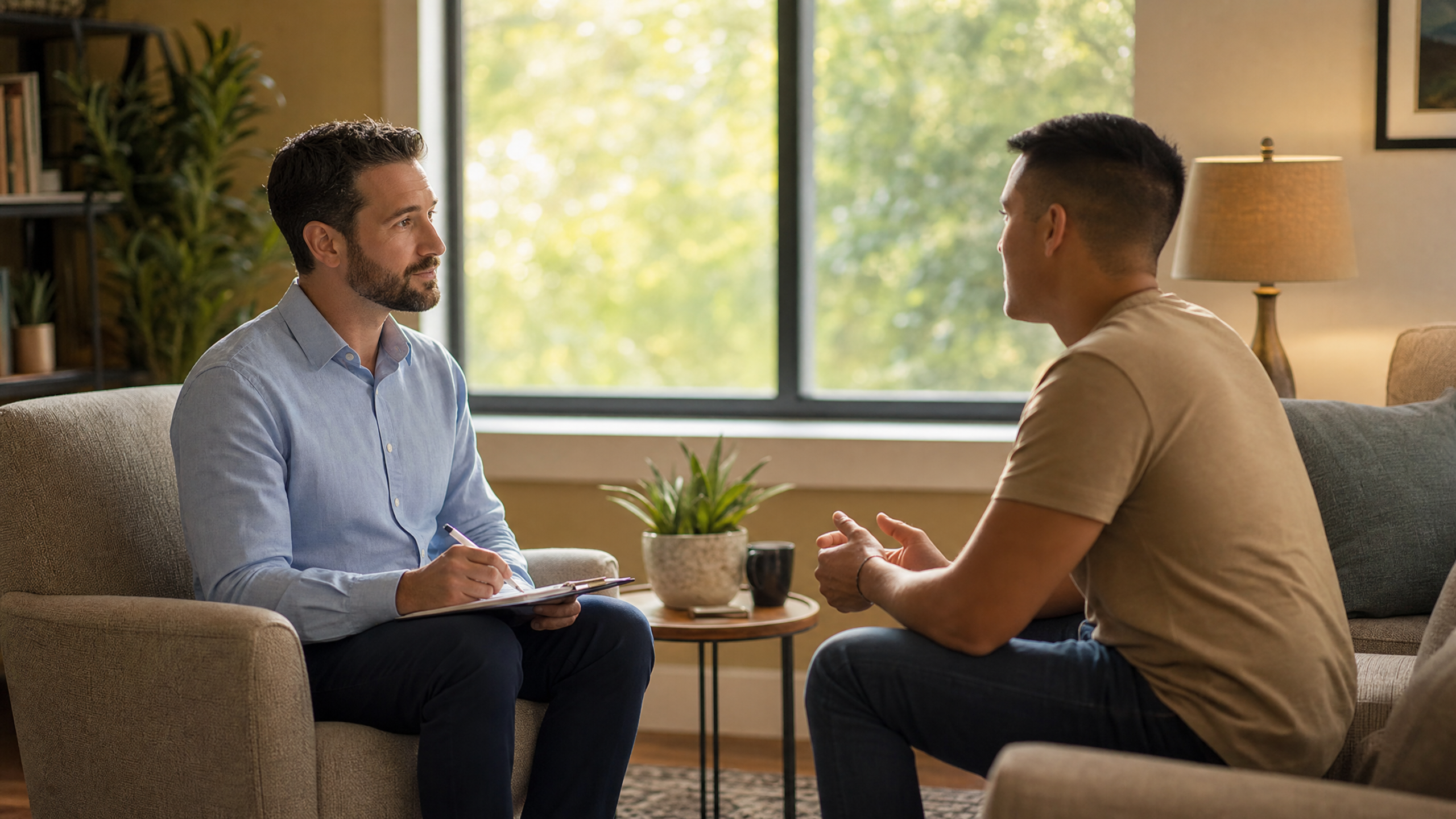 Therapy session at Southeast Detox residential treatment center in Rome, Georgia