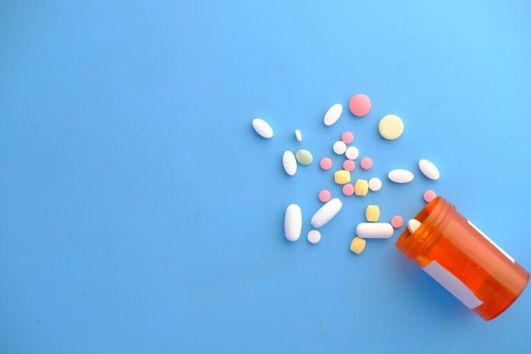 scattered assorted pills