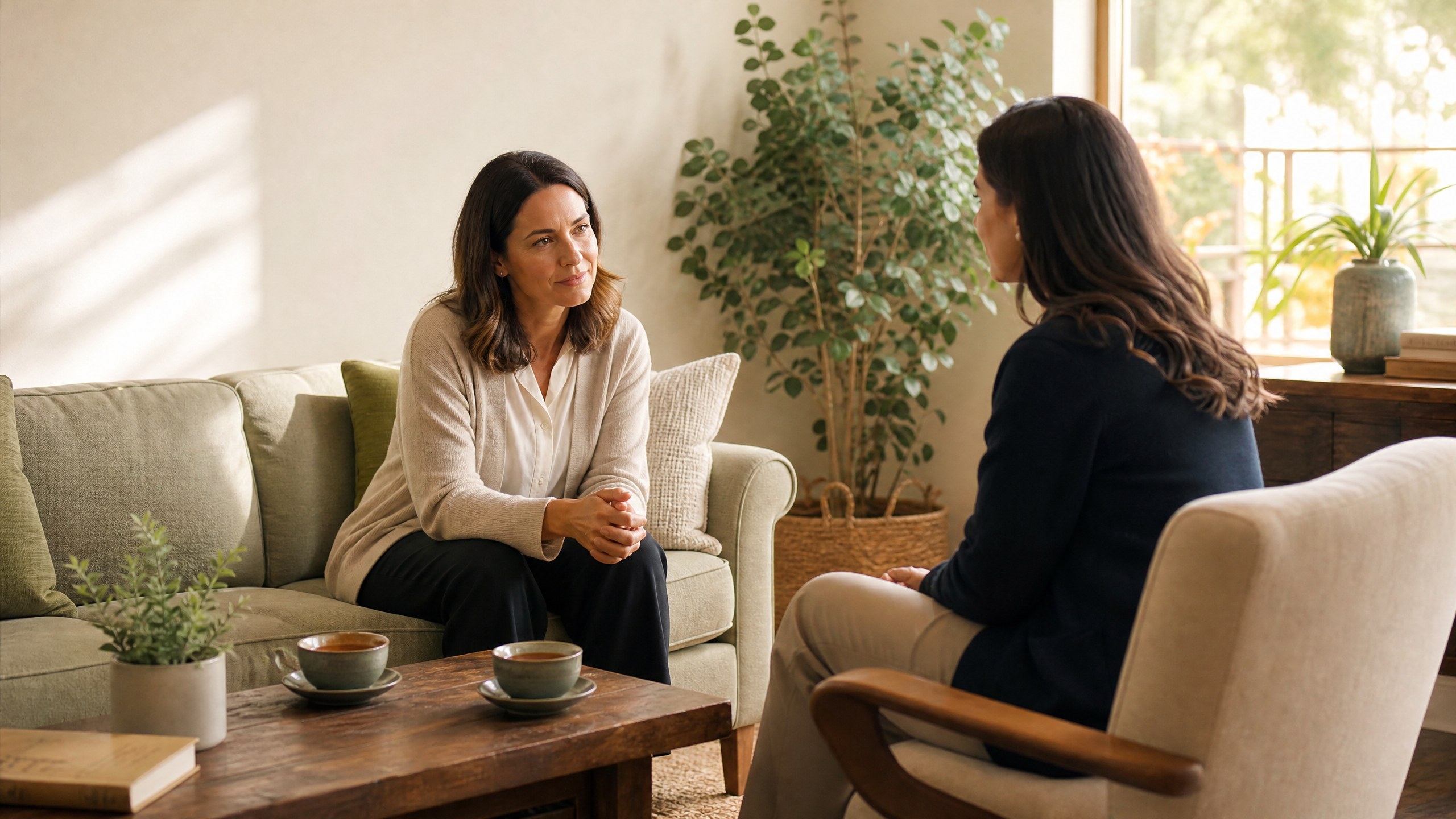 Warm supportive conversation before residential treatment in Rome, Georgia
